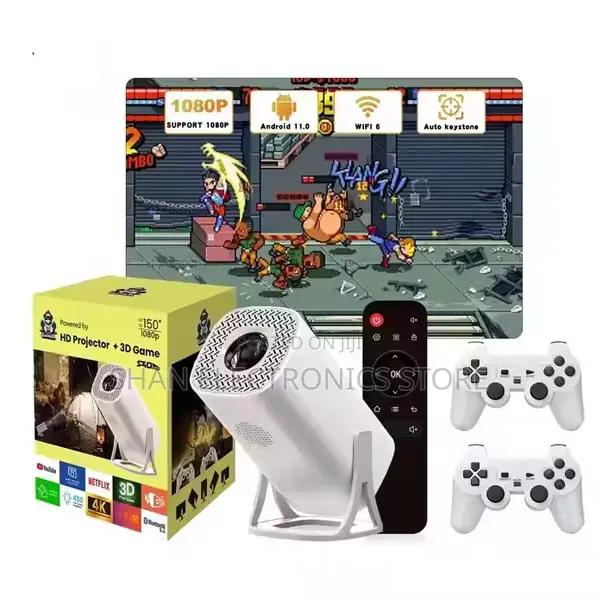 S40 Max 2-in-1 Smart Projector Game Console Android 11 Wif