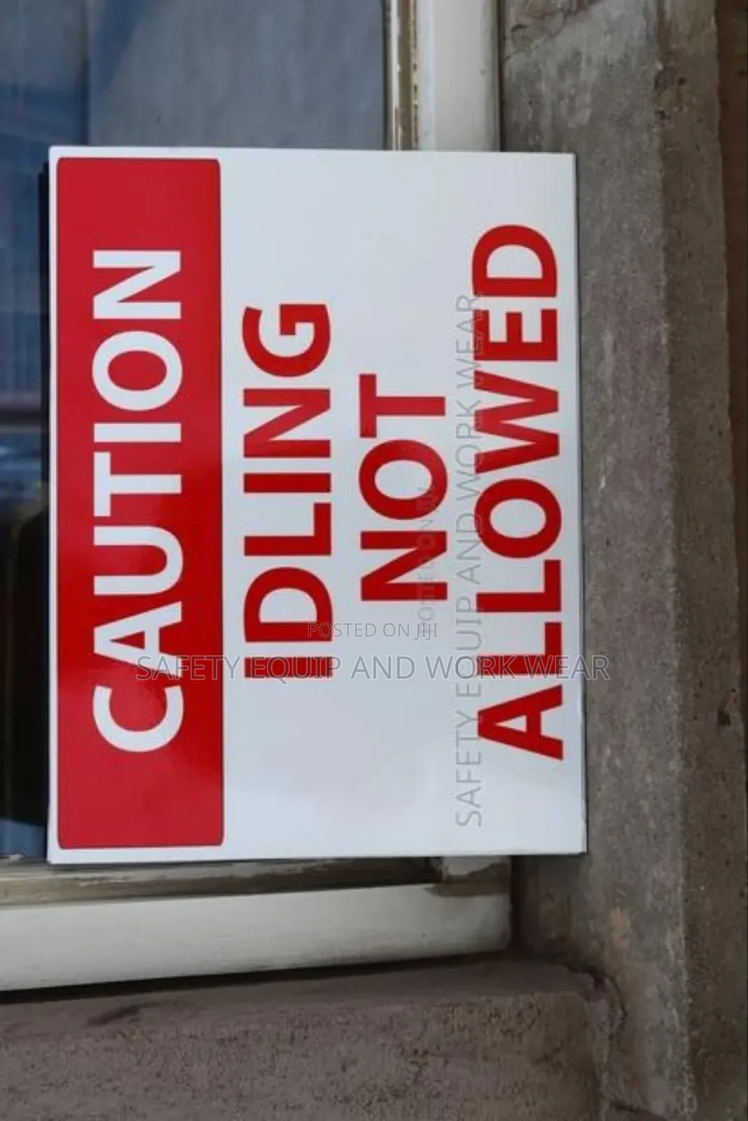 No Idling Sign