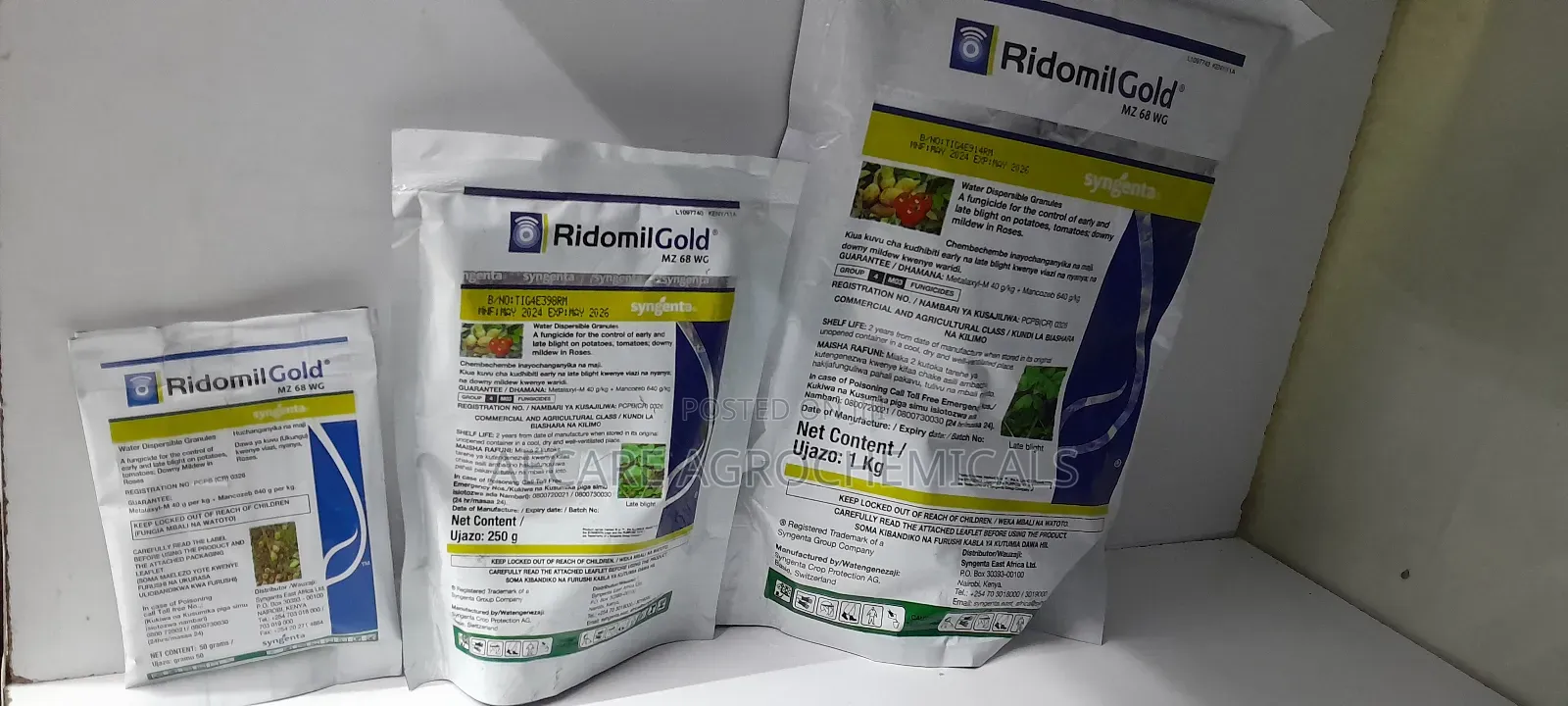 Ridomil-gold Fungicide 50g,  250G And 1kg
