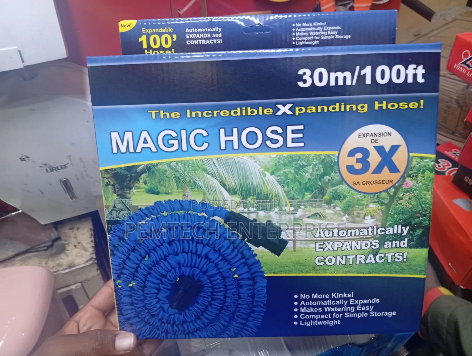 3 X Expandable Garden Hose Pipe With Spray Gun