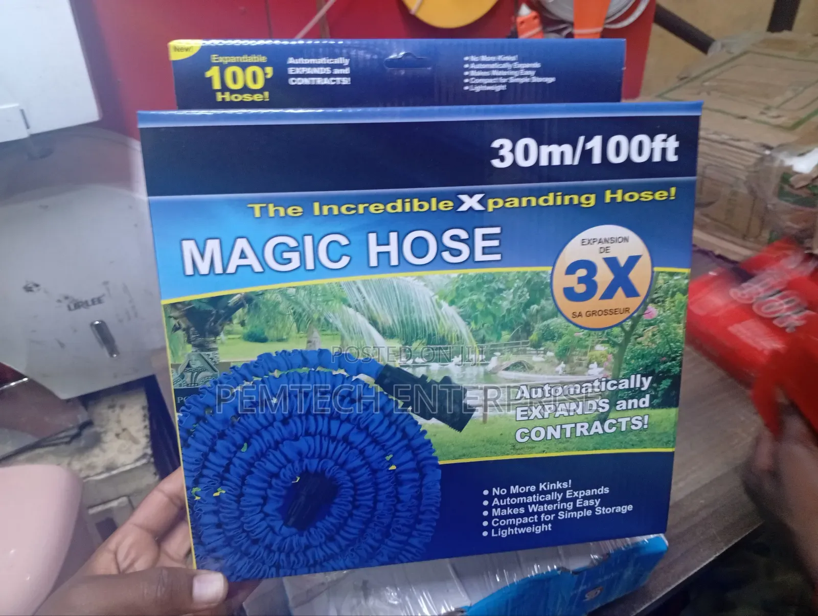 3 X Expandable Garden Hose Pipe With Spray Gun