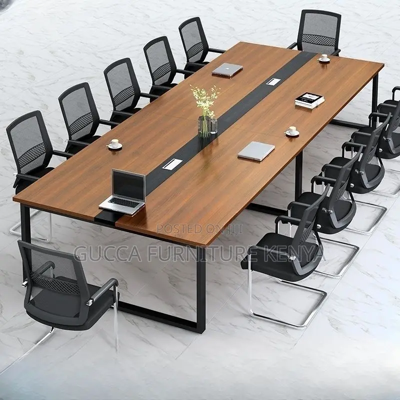 Office Tables:240cm Modern Brown Conference Meeting Table