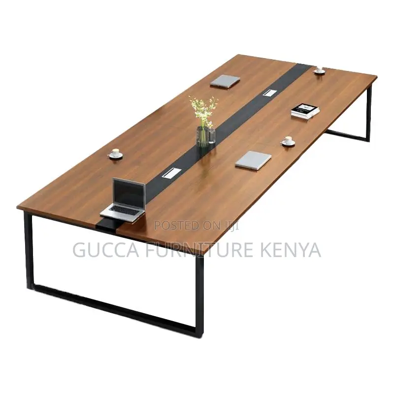 Office Tables:240cm Modern Brown Conference Meeting Table