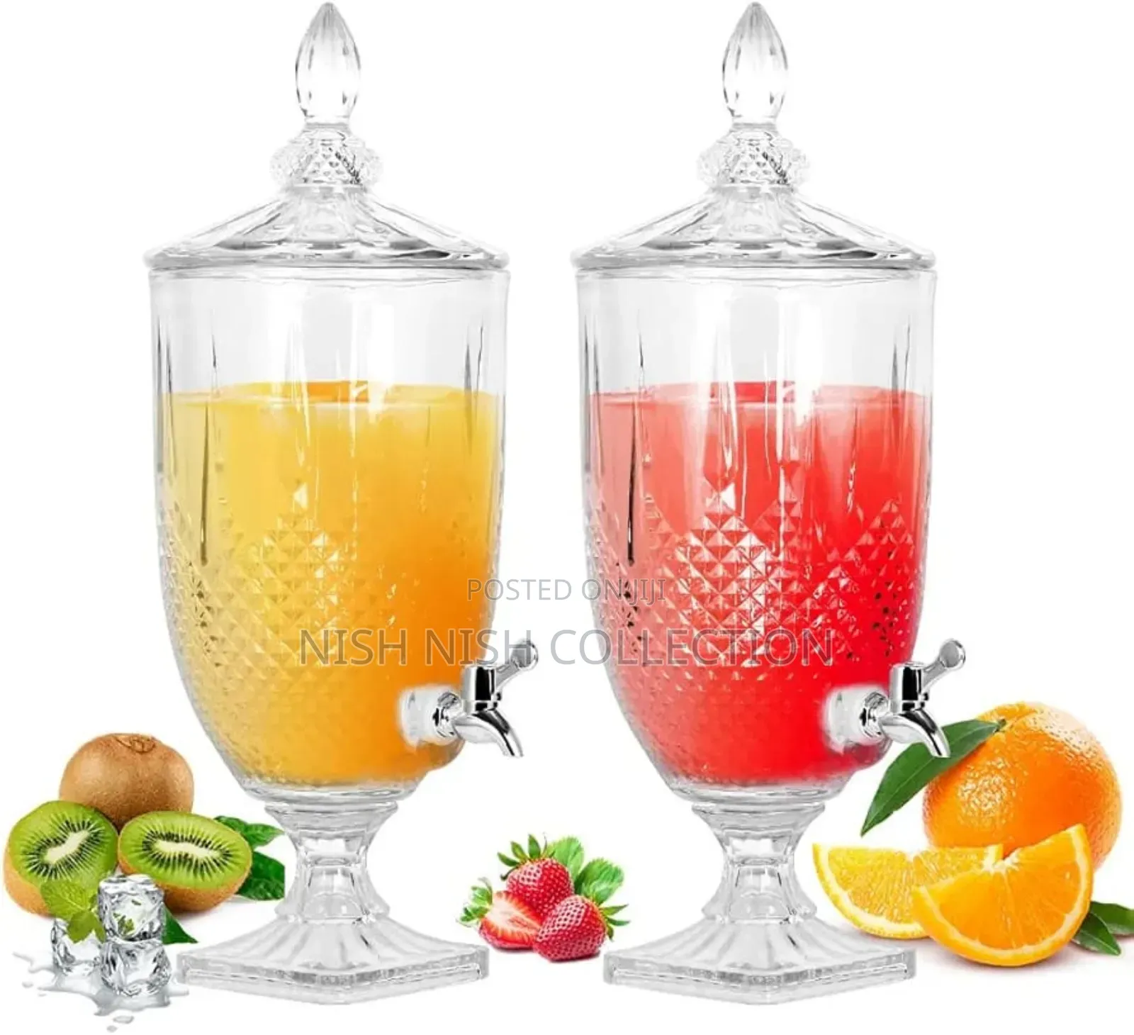 5 Litres Clear and Gold Beverage Dispenser/ Juice Dispenser*