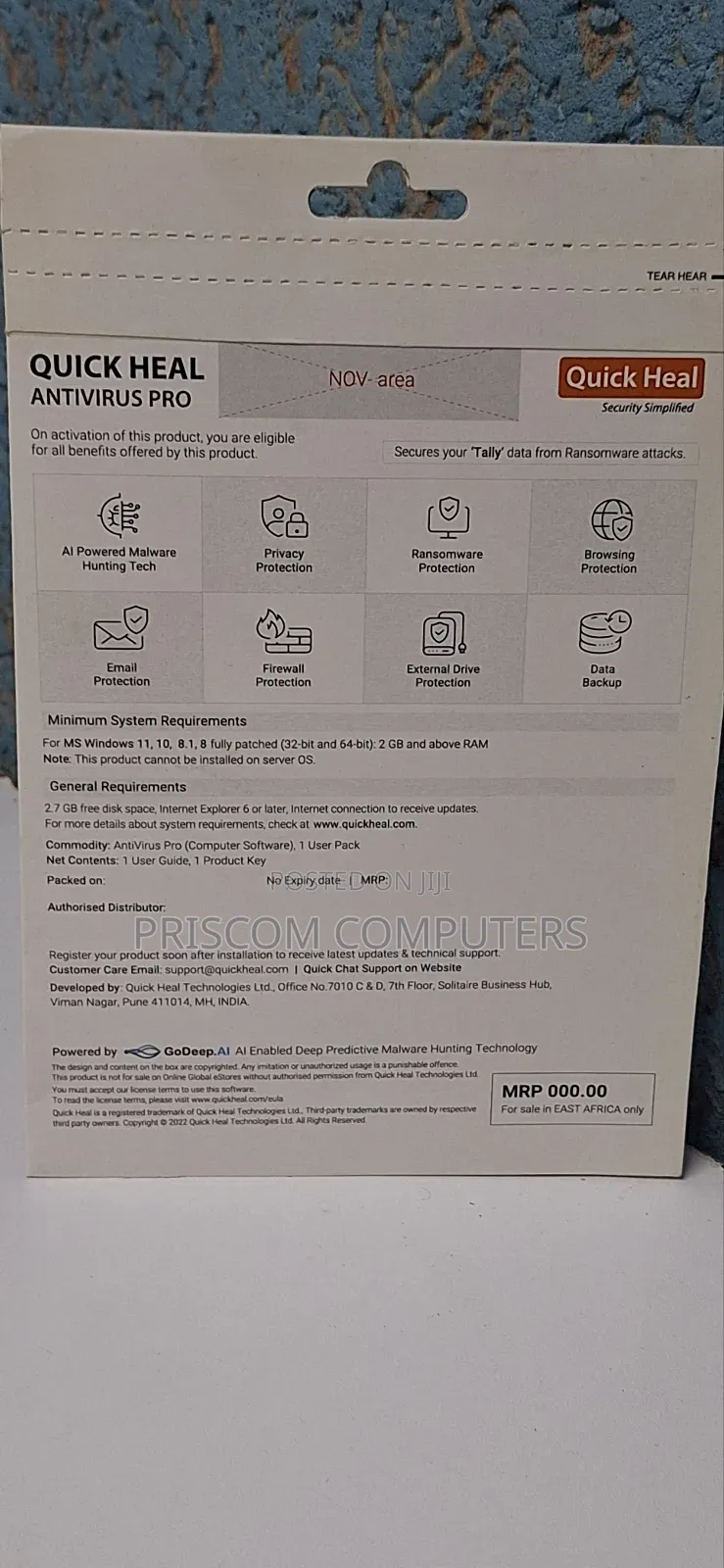 Quick Heal | Antivirus Pro Latest Version 3 User 1 Year