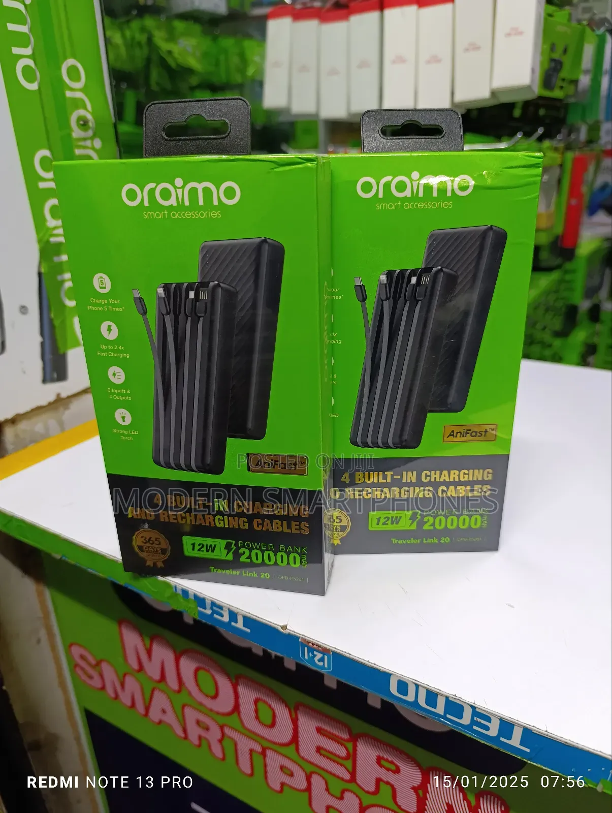Oraimo Traveler Link 20 20000mah 12W Power Bank