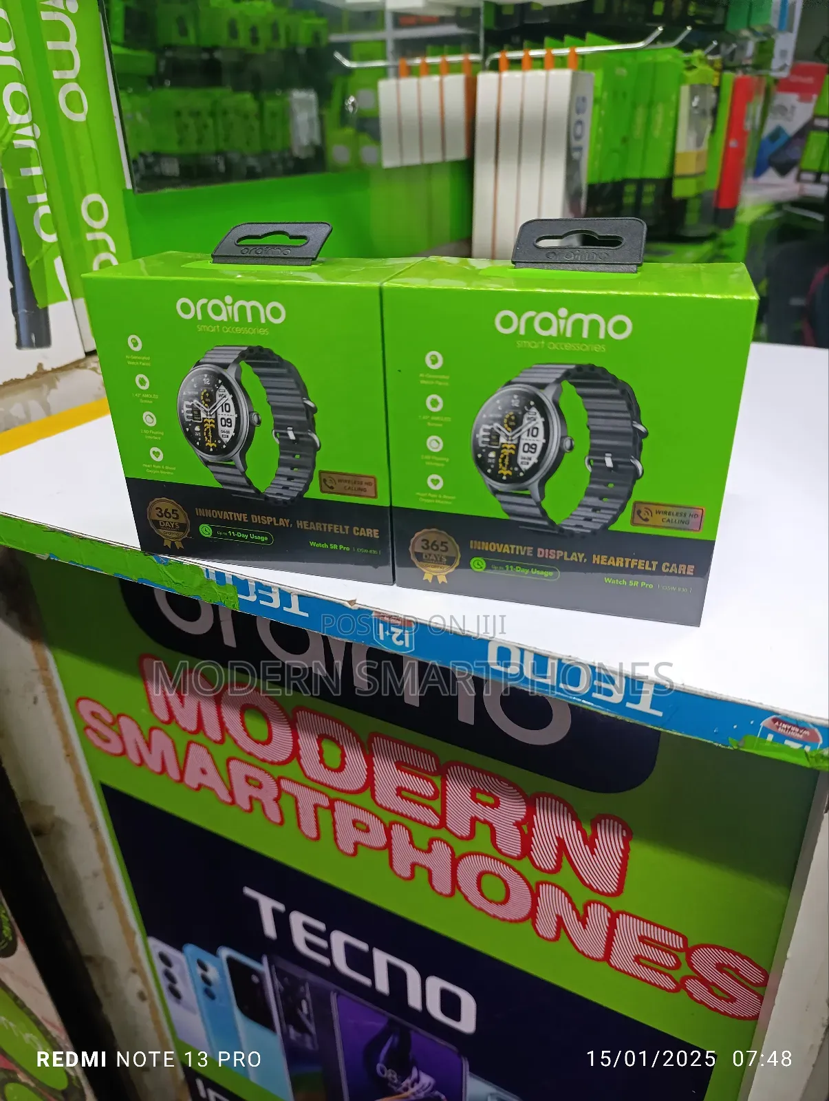 Oraimo Watch 5R Pro 1.43" AMOLED 2.5D IP68 Smart Watch