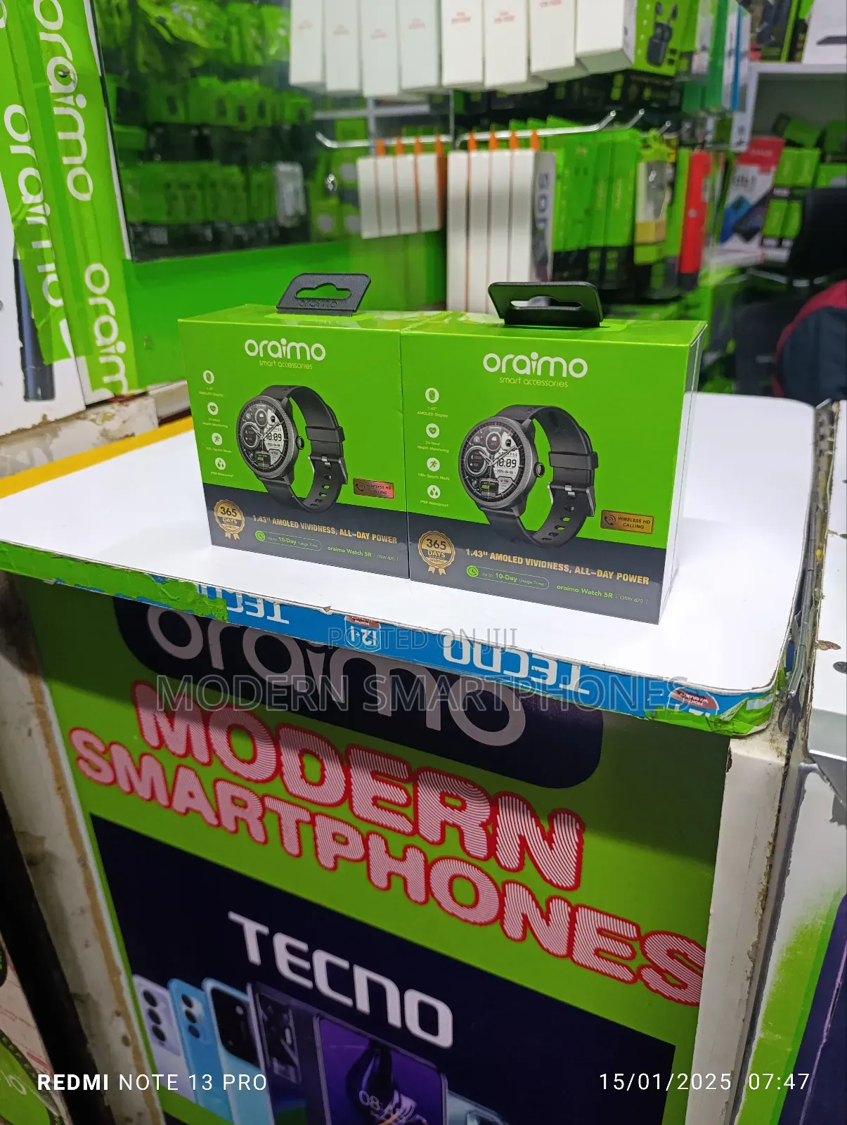Oraimo Watch 5R 1.43'' Amoled IP68 Smart Watch