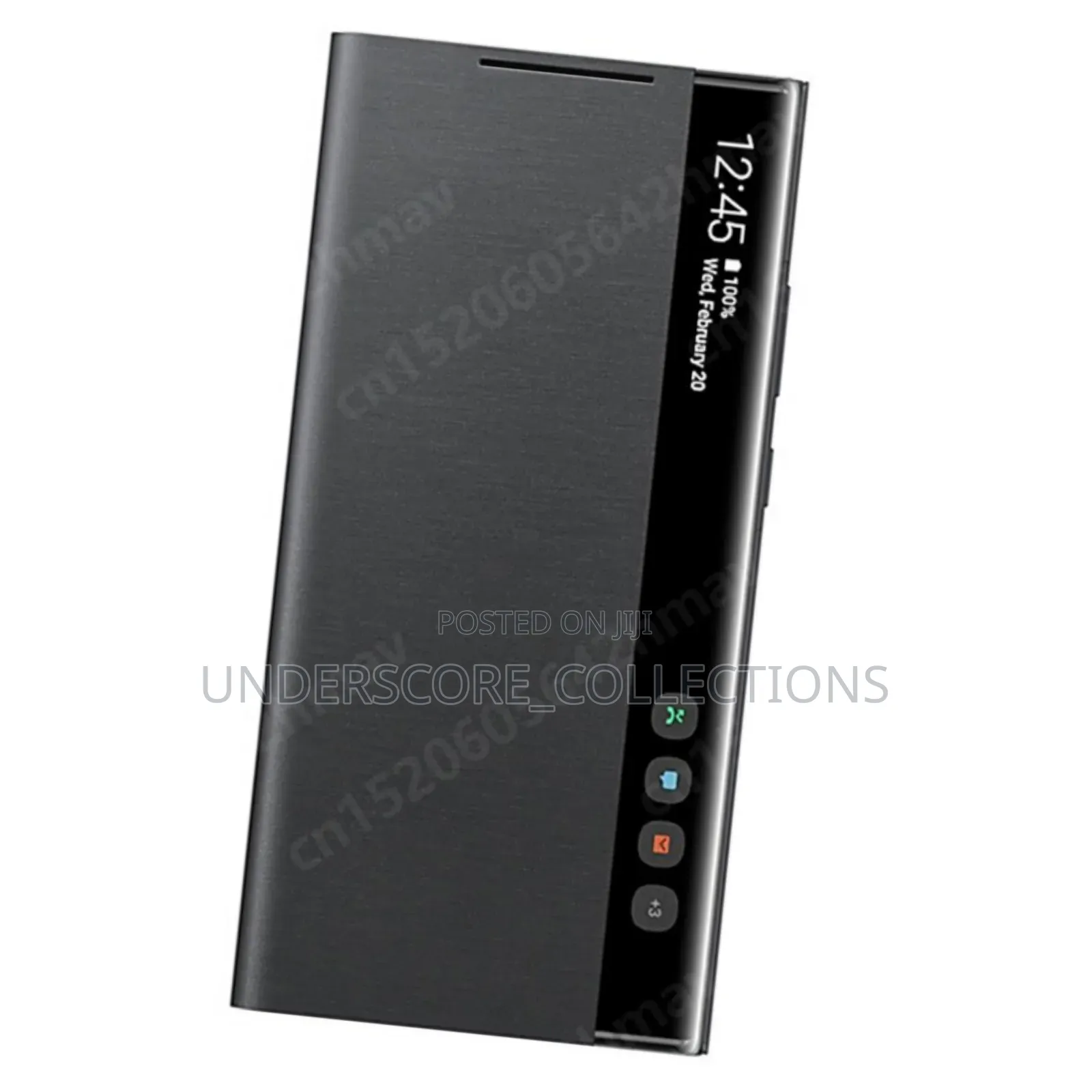 Black Samsung Galaxy Flip Case Cover 4 Note20ultra