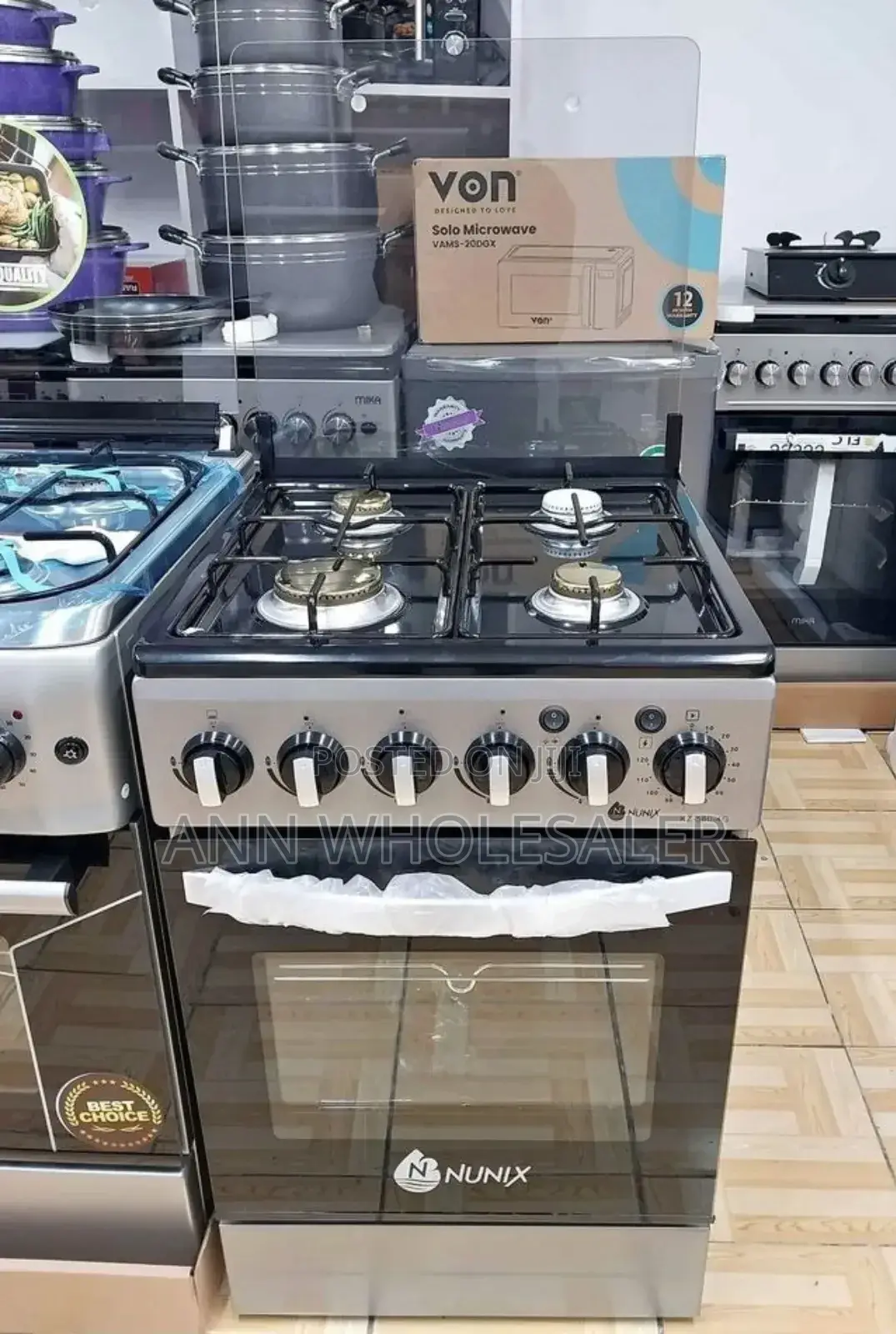 Nunix Full Gas Standing Cooker
