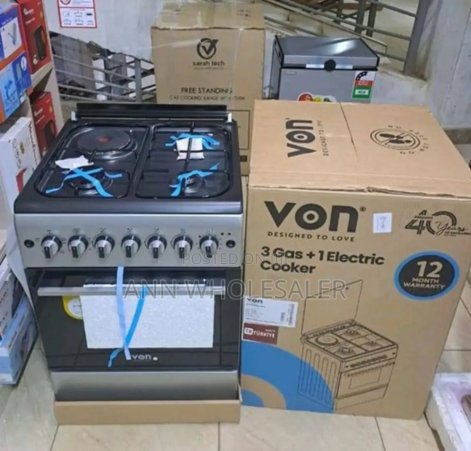 60 By 60 Von Standing Cooker Jet Vulve