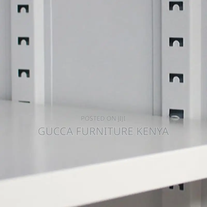 Cabinets: 2-Class Door Casual Steel Fill Storage Cabinet