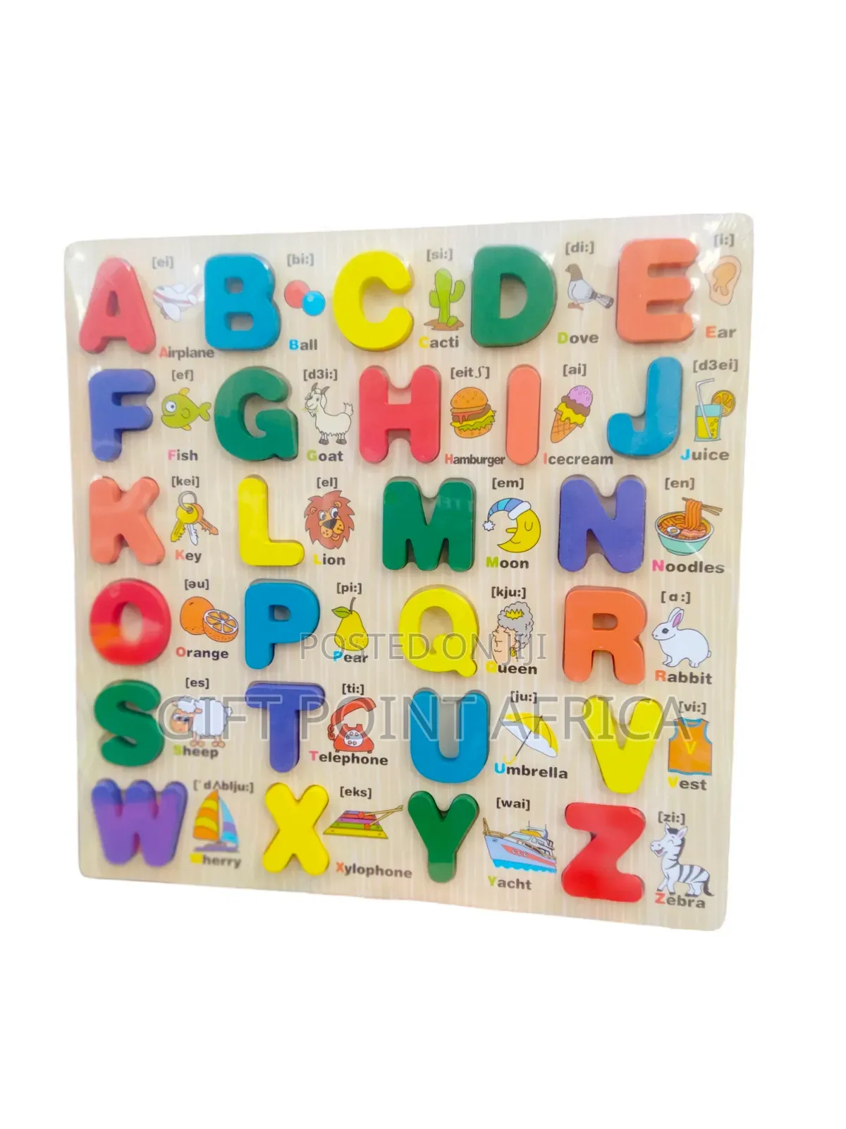 Educational Capital Letters Wooden Board for Kids