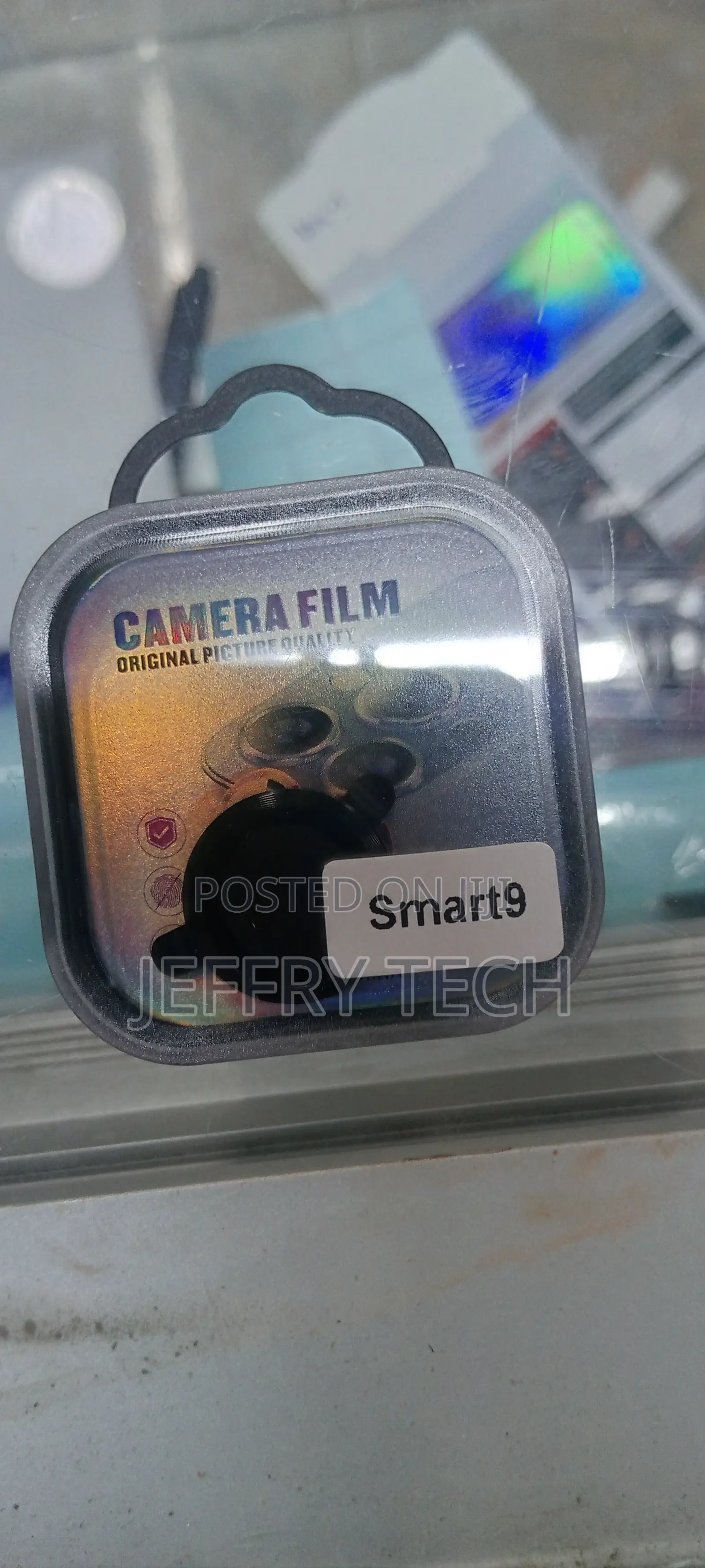 Infinix SMART 9 Camera Lens Protectors Metal Ring Case-Black