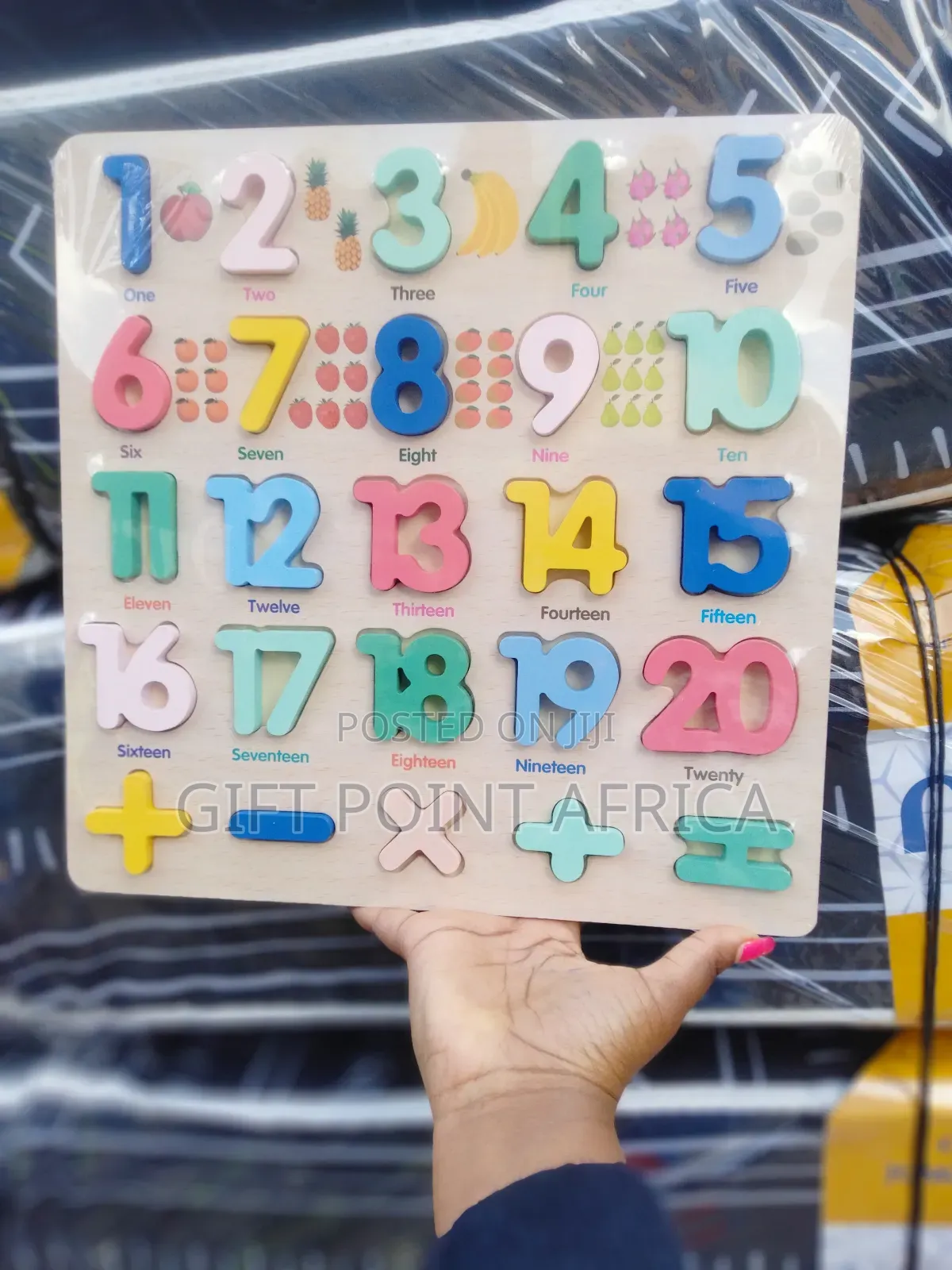 Educational Wooden Numbers Board for Preschool Kids