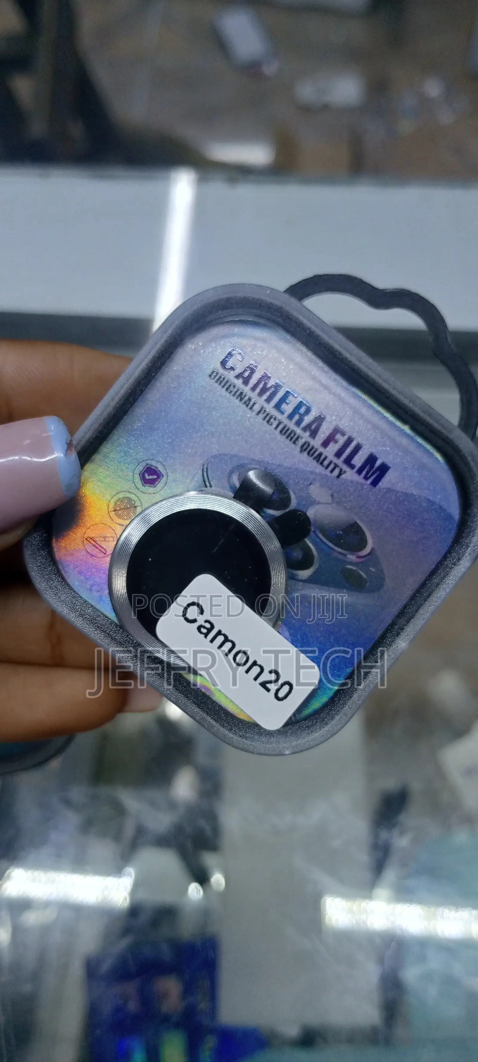 Metal Camera Lens Protector for Tecno Camon 20-Silver