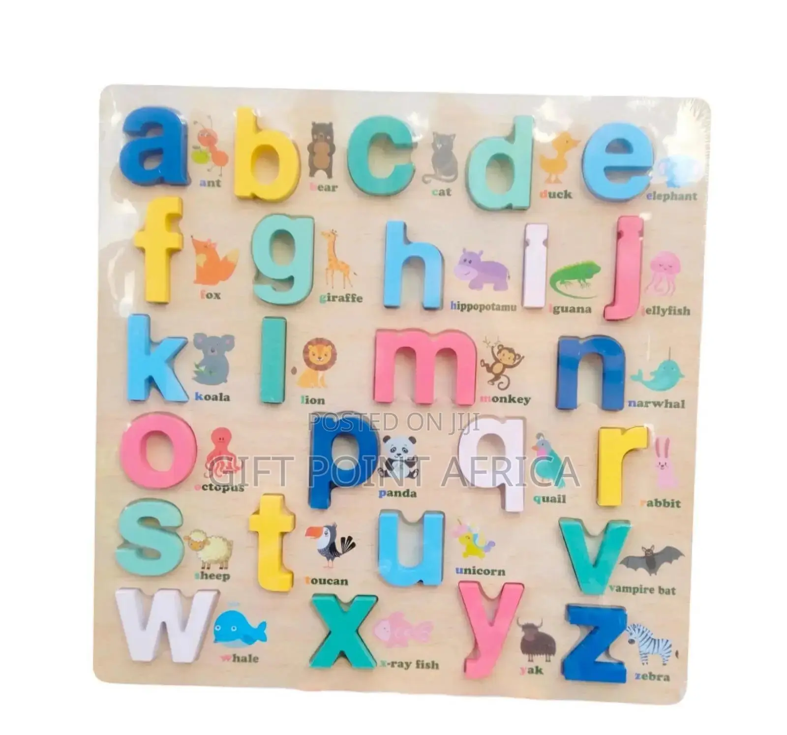 Educational Wooden Small Letters Board for Pre School Kids