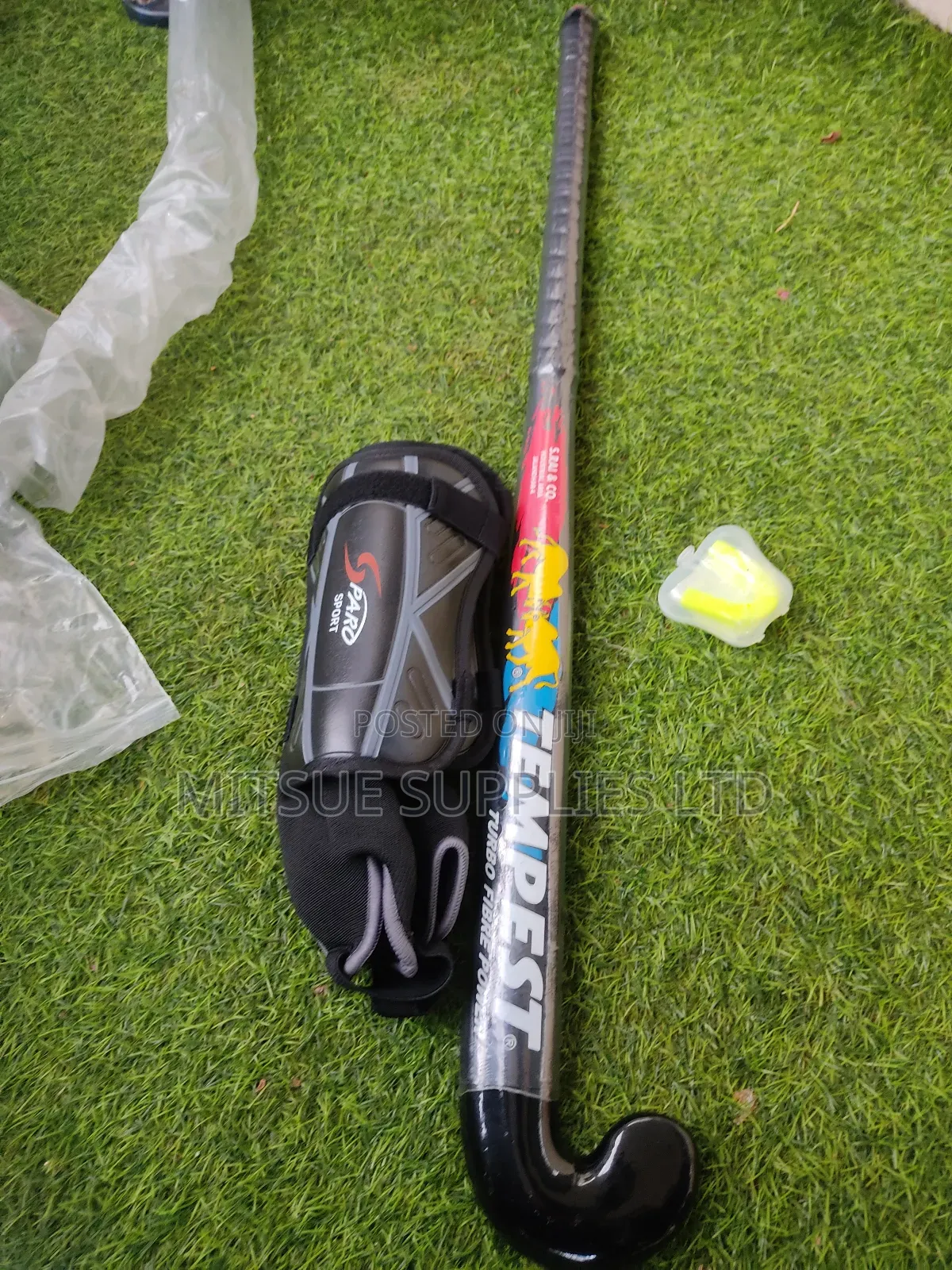 Hockey Set 37 Inch W/Mouth And Shin Guard For Tall Students