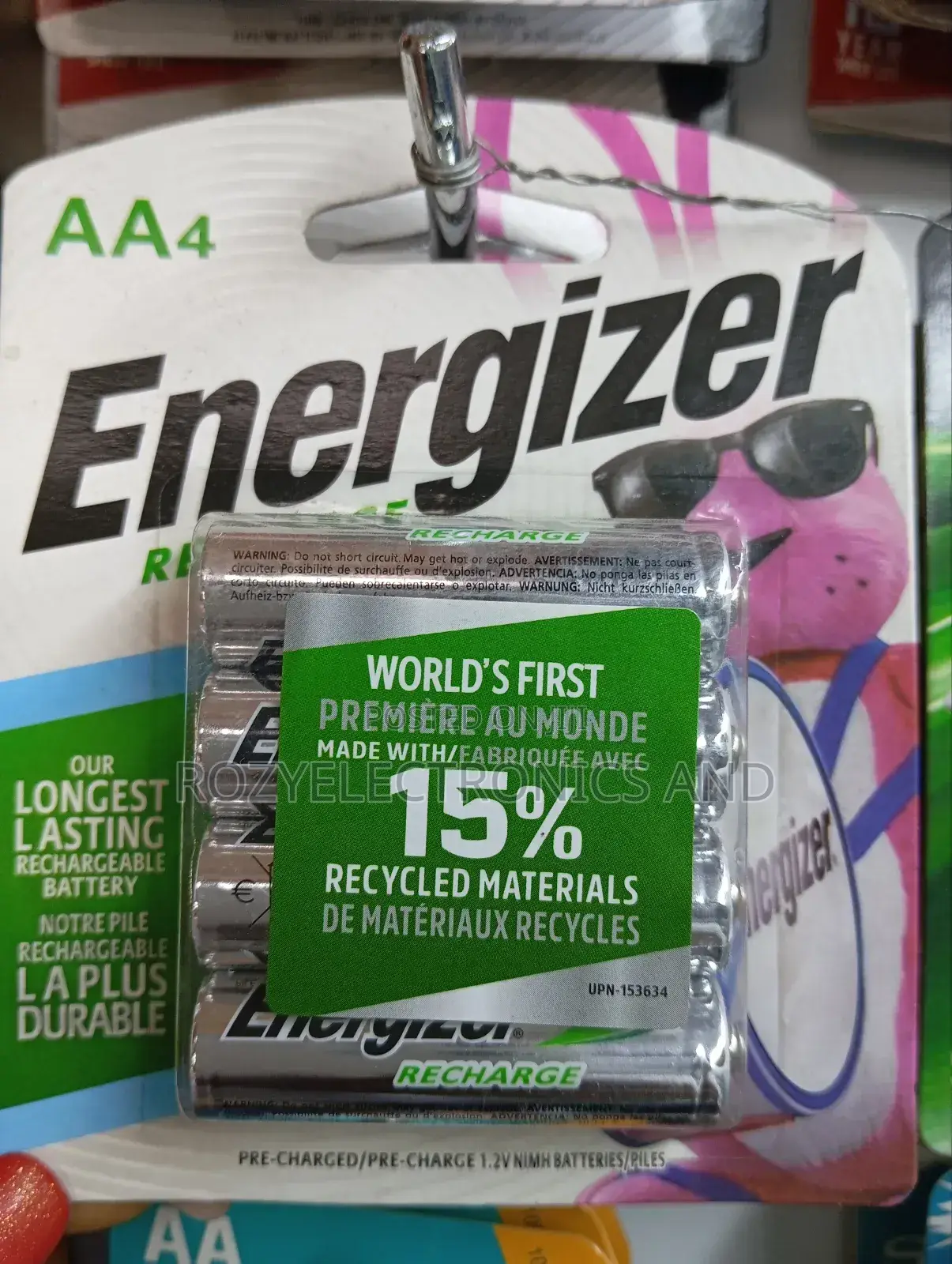 Triple AA a Rechargeable Battery Energiser 2pair