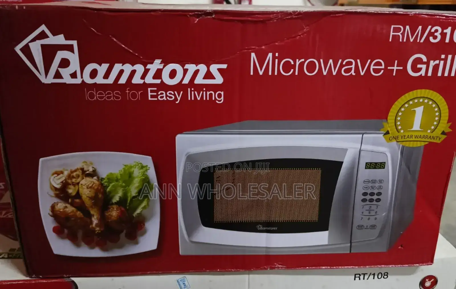 Ramtons Microwave Digital 20litres With Grill RM-3