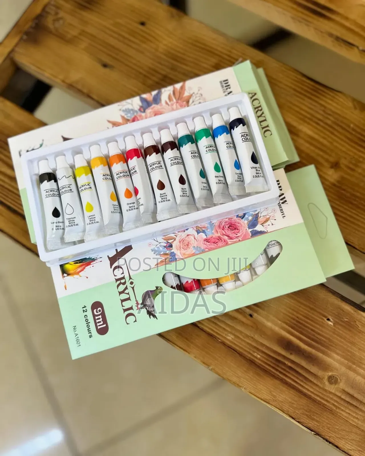 12 PCS 9ml Acrylic Paints