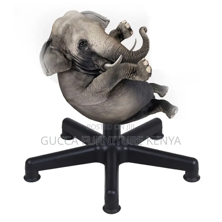 Home Chairs: Midnight Black Alloy Upholstered Work Stool