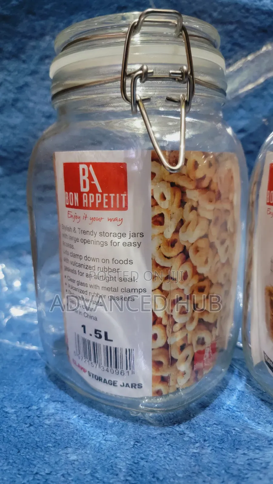 Appetit Glass Storage Jar With Clip (Different Sizes Price)