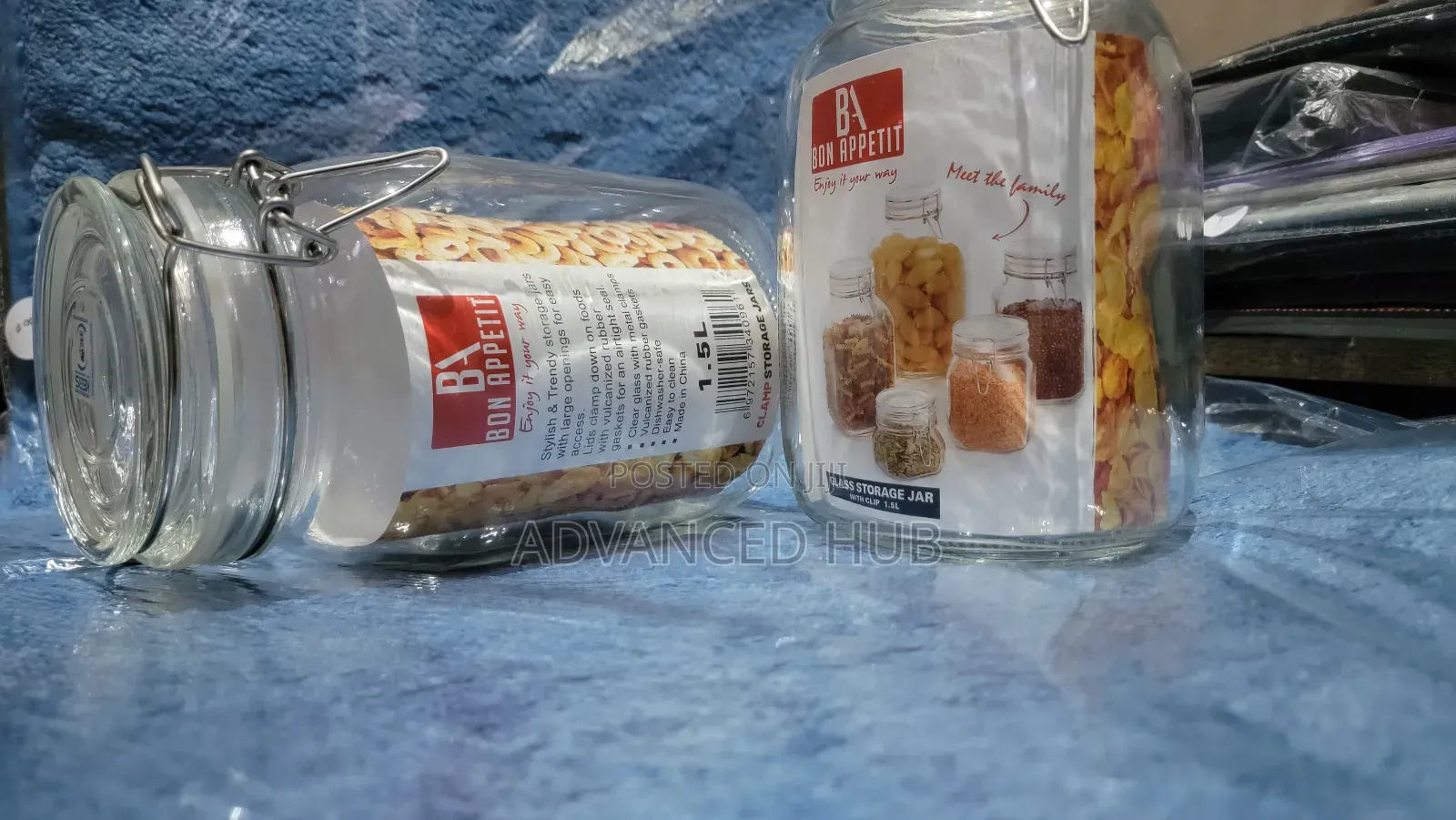 Appetit Glass Storage Jar With Clip (Different Sizes Price)