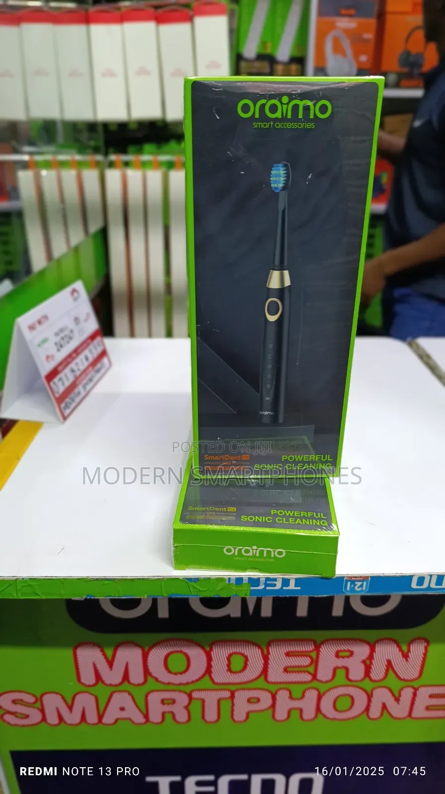 Oraimo Smartdent C2 Smart Electric Toothbrush 3 Extra Brush