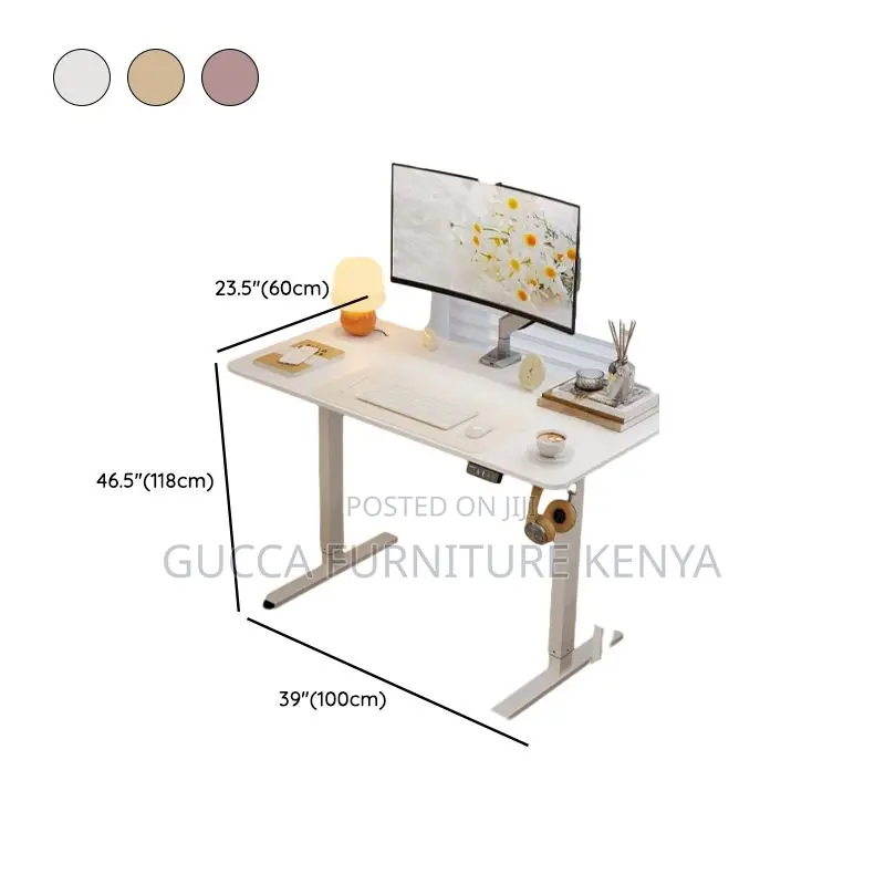 Office Tables: Modern Height-Adjustable Executive Work Desk
