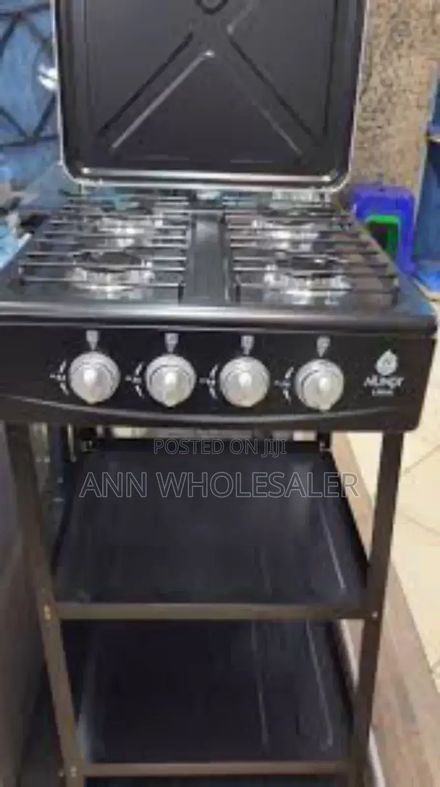 Nunix Cooker 4 Gas With Shelves = .