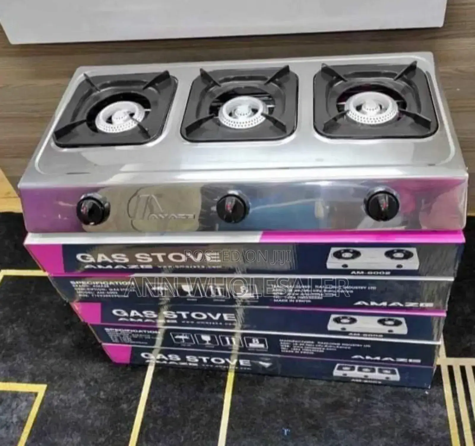 Amaze 3 Burner Table Top Gas Cooker a/3z