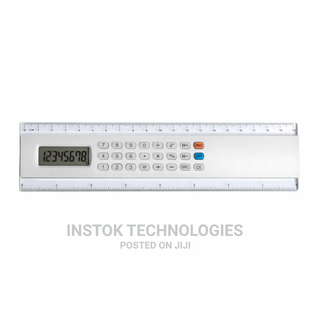 Portable Ruler With Calculator 20 Cm /8 Inch