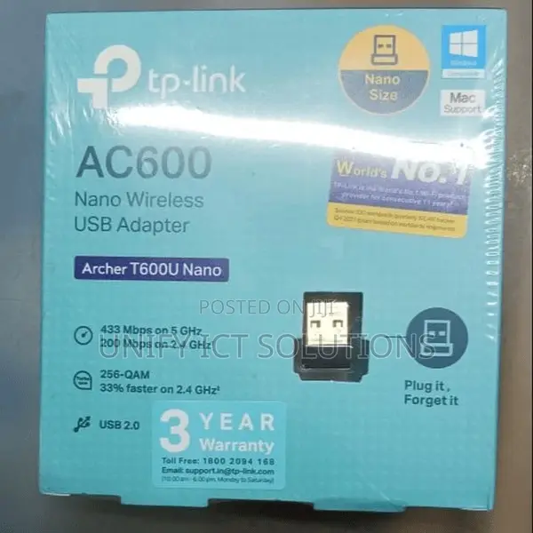 Tp-Link AC600 Wireless USB Adapter - Tl-Archer T2U