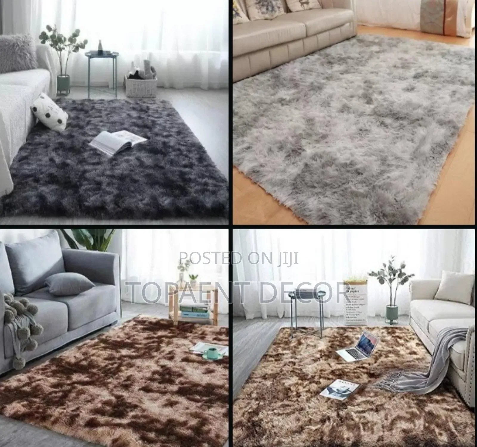 Light Fluffy Home Decor Mats Living Room Carpets Bedside Mat