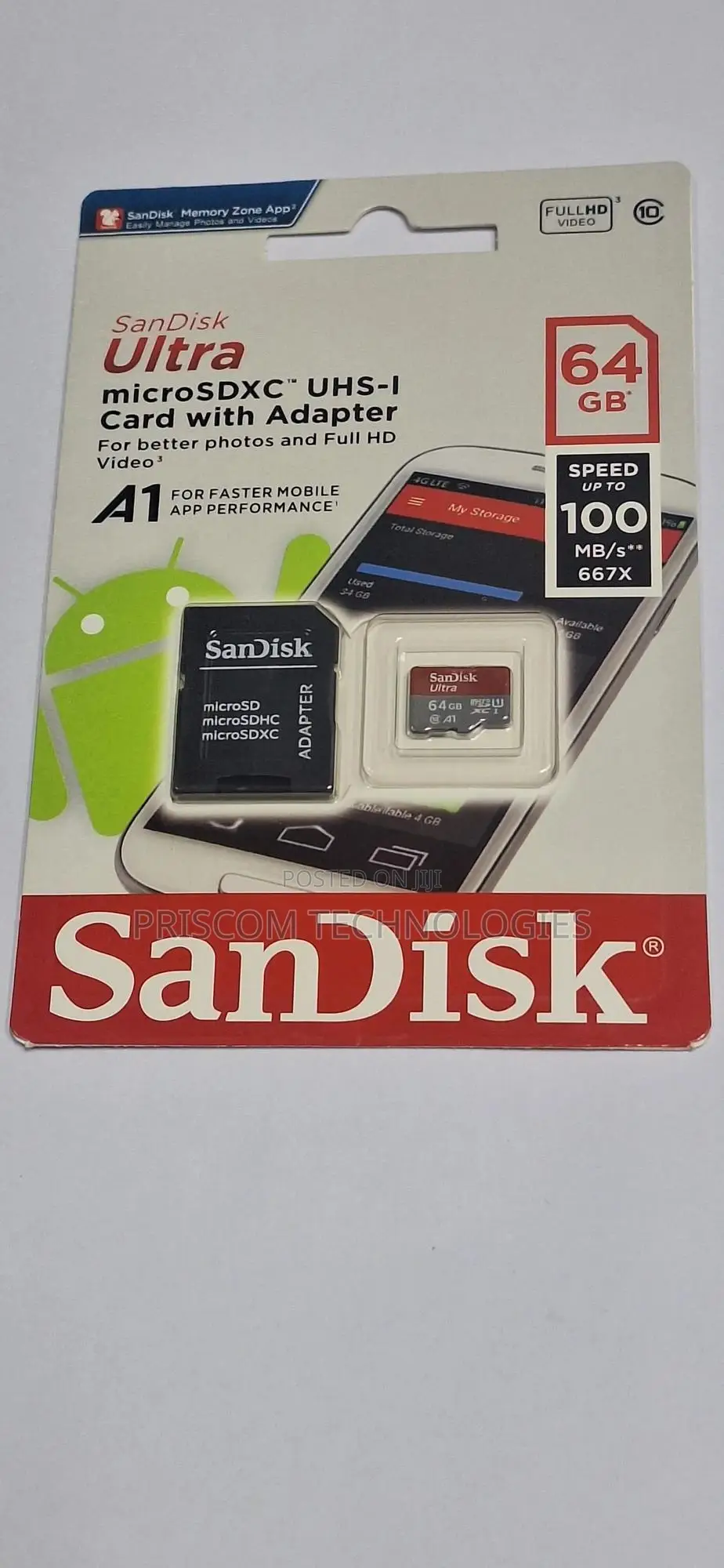 64gb Memory Card Microsd Card With Memory Reader Adapter