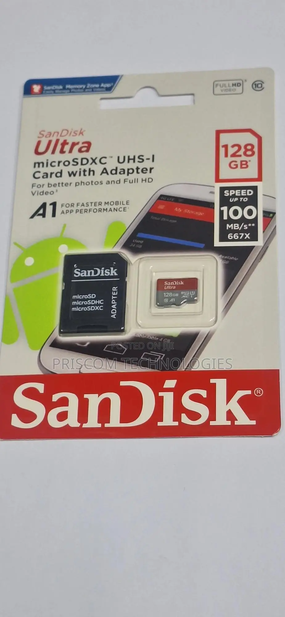 128GB Memory Card Microsd Card With Memory Reader Adapter