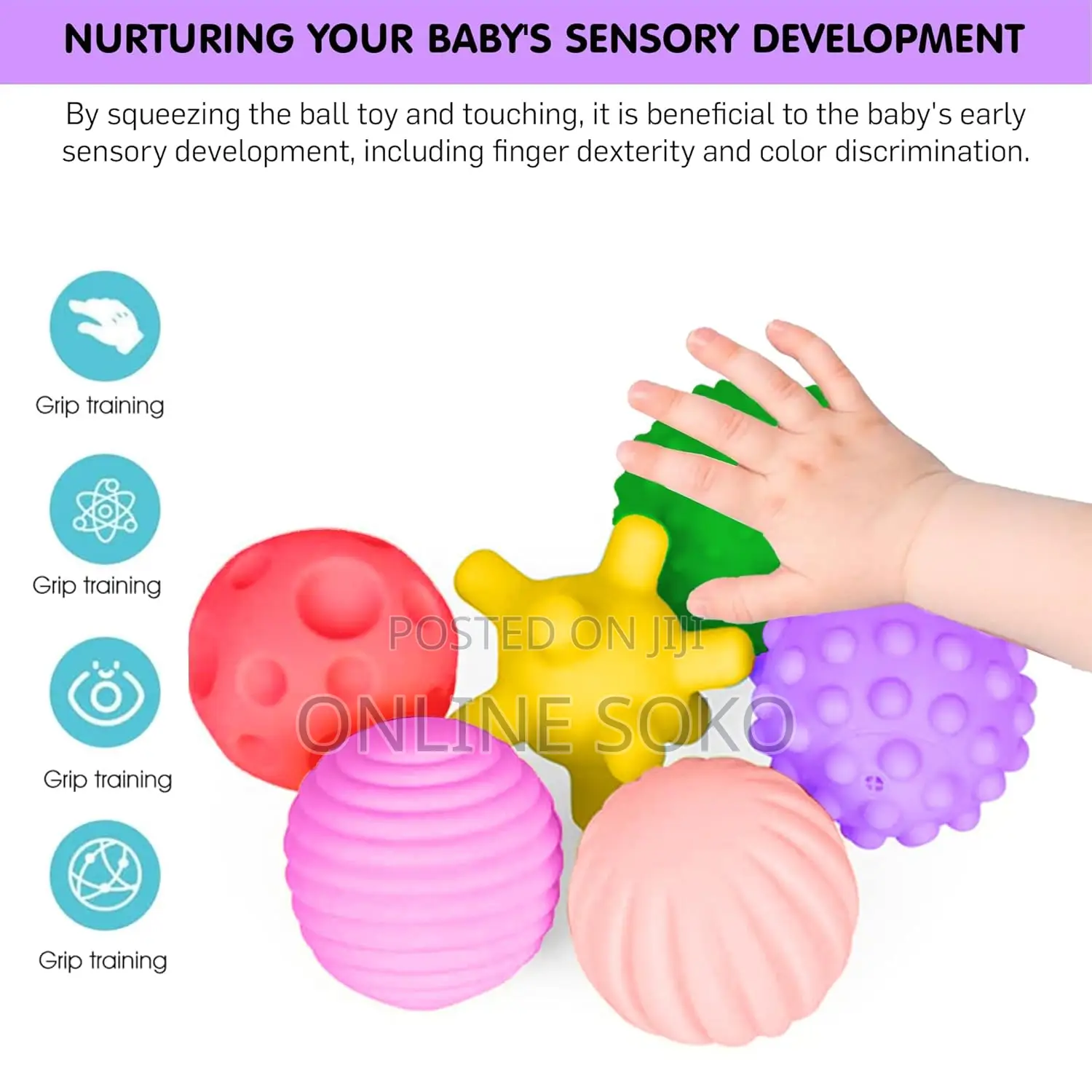 Soft Baby Basic Baby Training Sensory Balls Montessori Toys