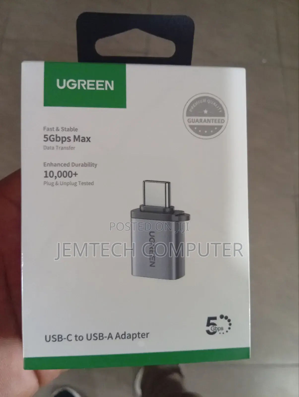 UGREEN USB-A 3.0 to USB-C Adapter (Gray) °° OTG Adapter
