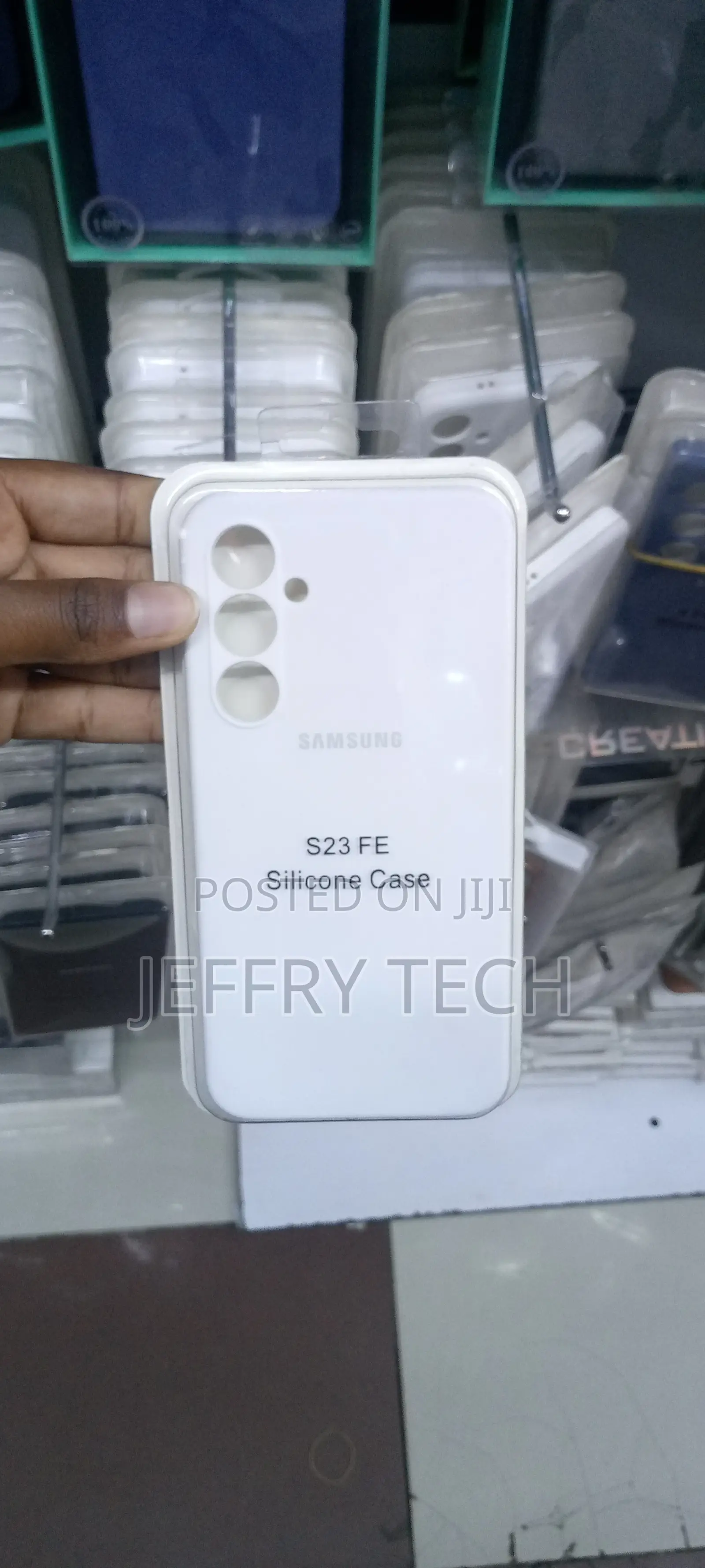 Samsung Galaxy S23 FE Liquid Silicone Back Case-White