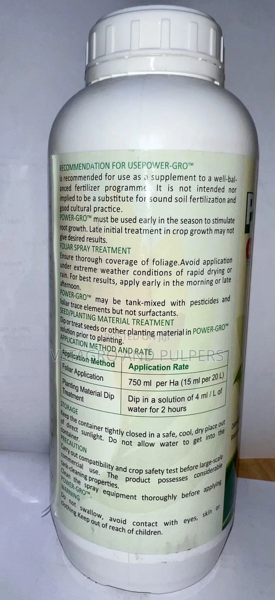 Power Gro Colloidal Suspension Fertilizer