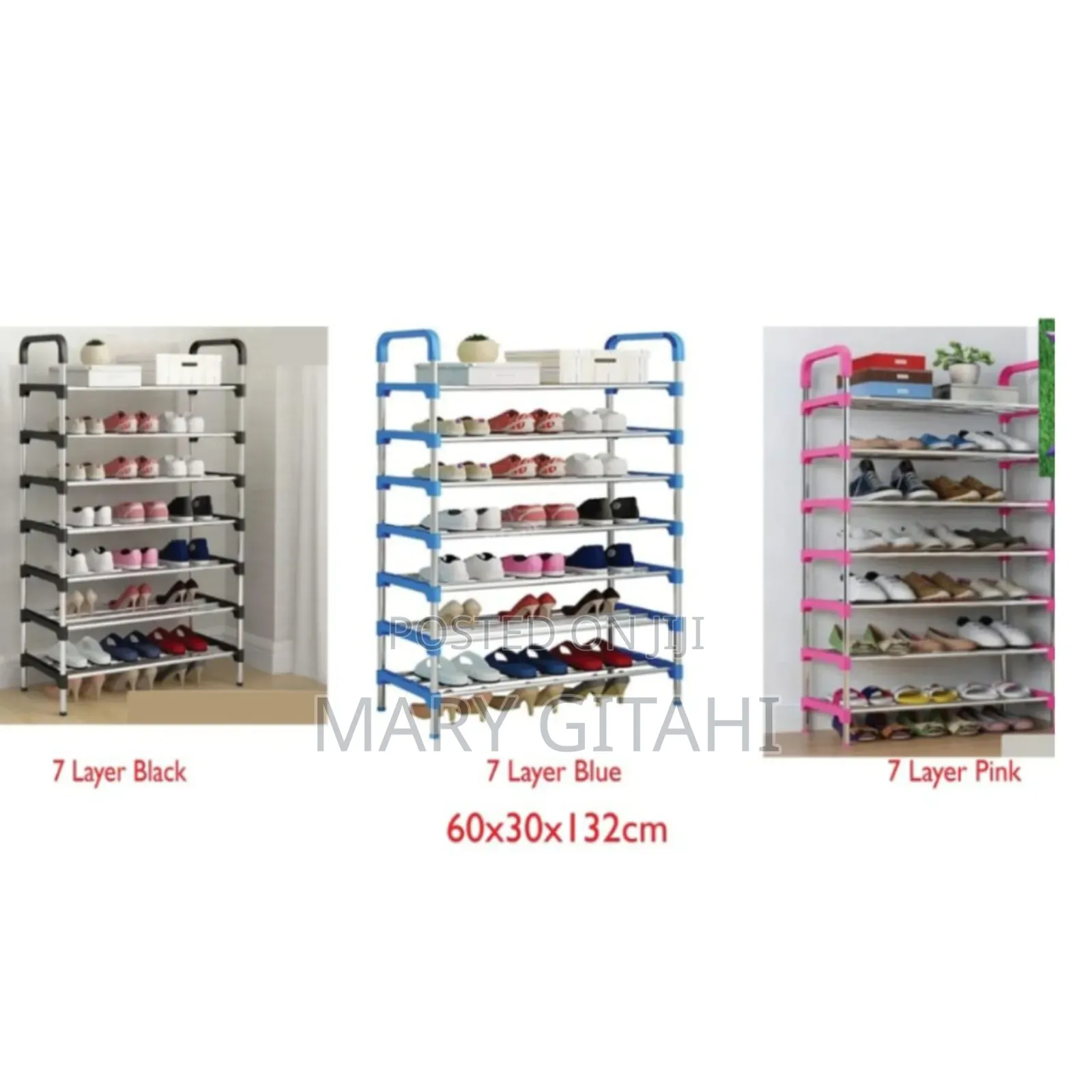Executive Adjustable Portable 8 Layer Shoe Rack at