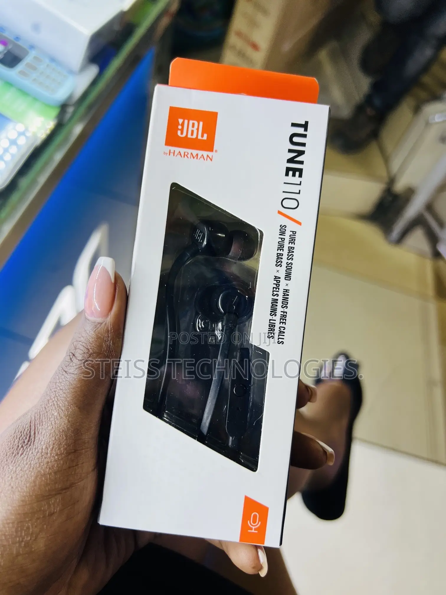 JBL Tune 110 Wired Headphones.