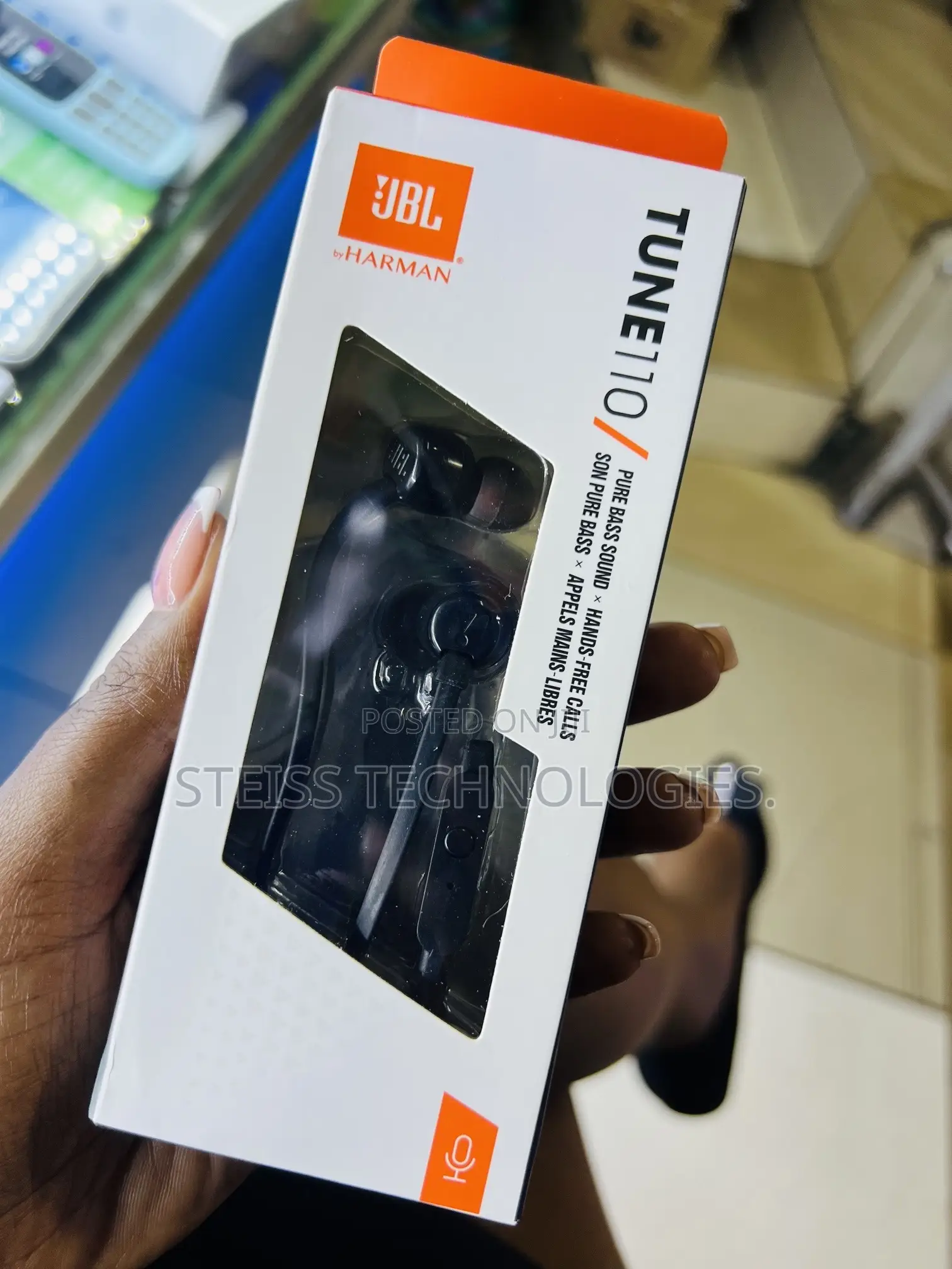 JBL Tune 110 Wired Headphones.