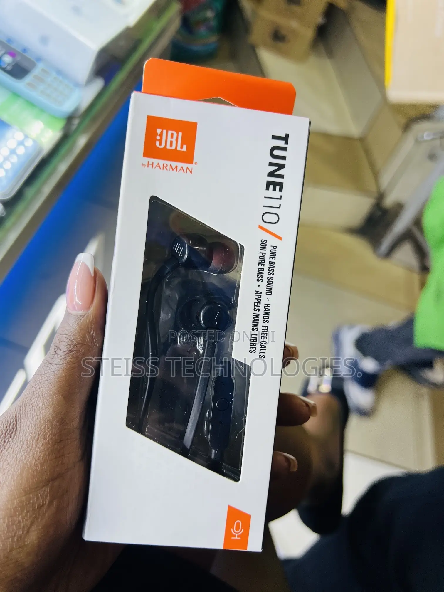 JBL Tune 110 Wired Headphones.
