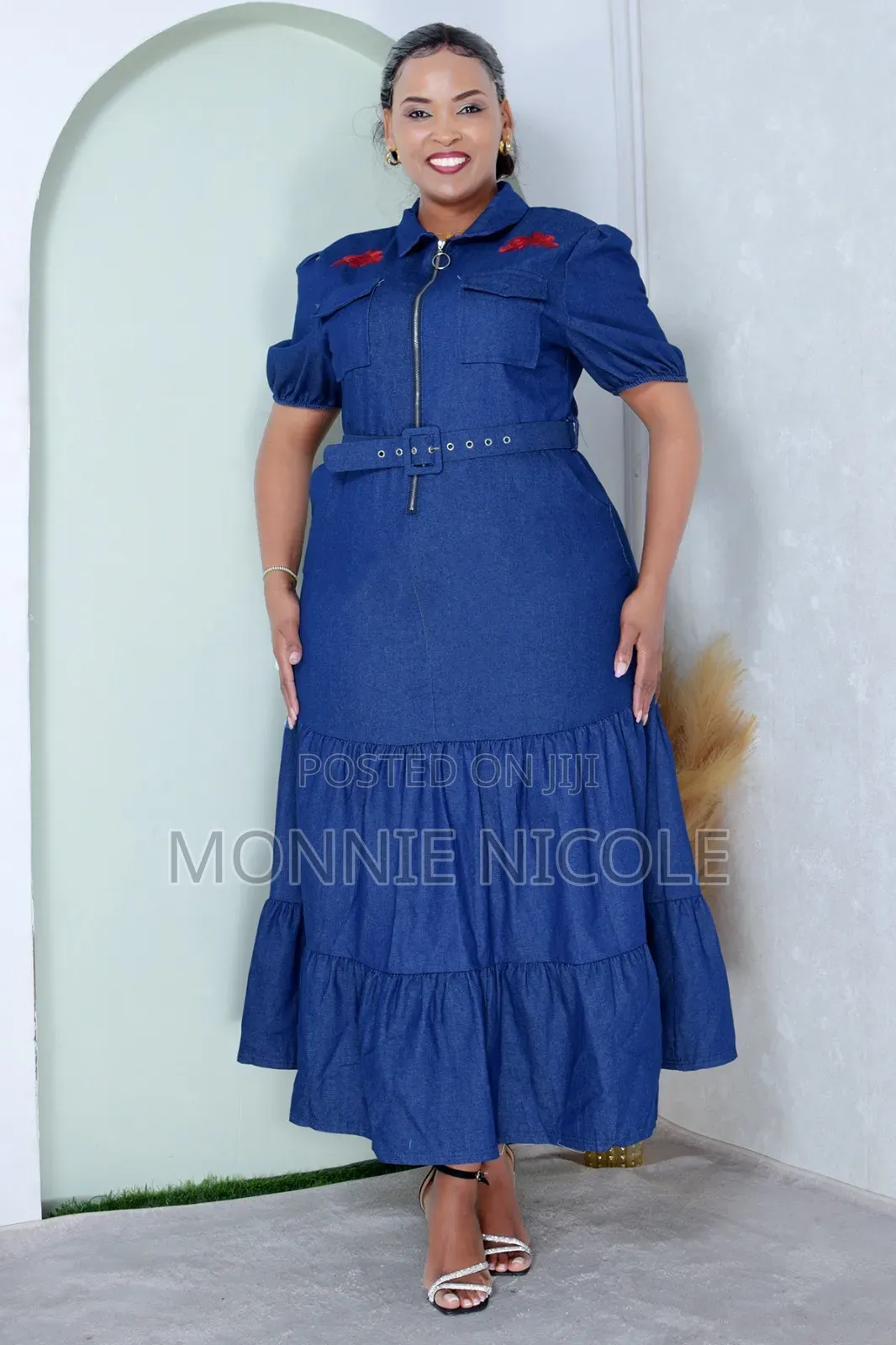 Breastfeeding Friendly Denim Dress