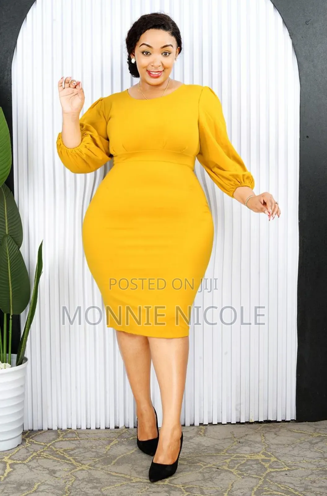 Mustard Dress Good Quality