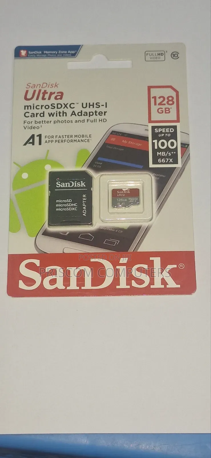 128GB Memory Card Microsd Card With Memory Reader Adapter
