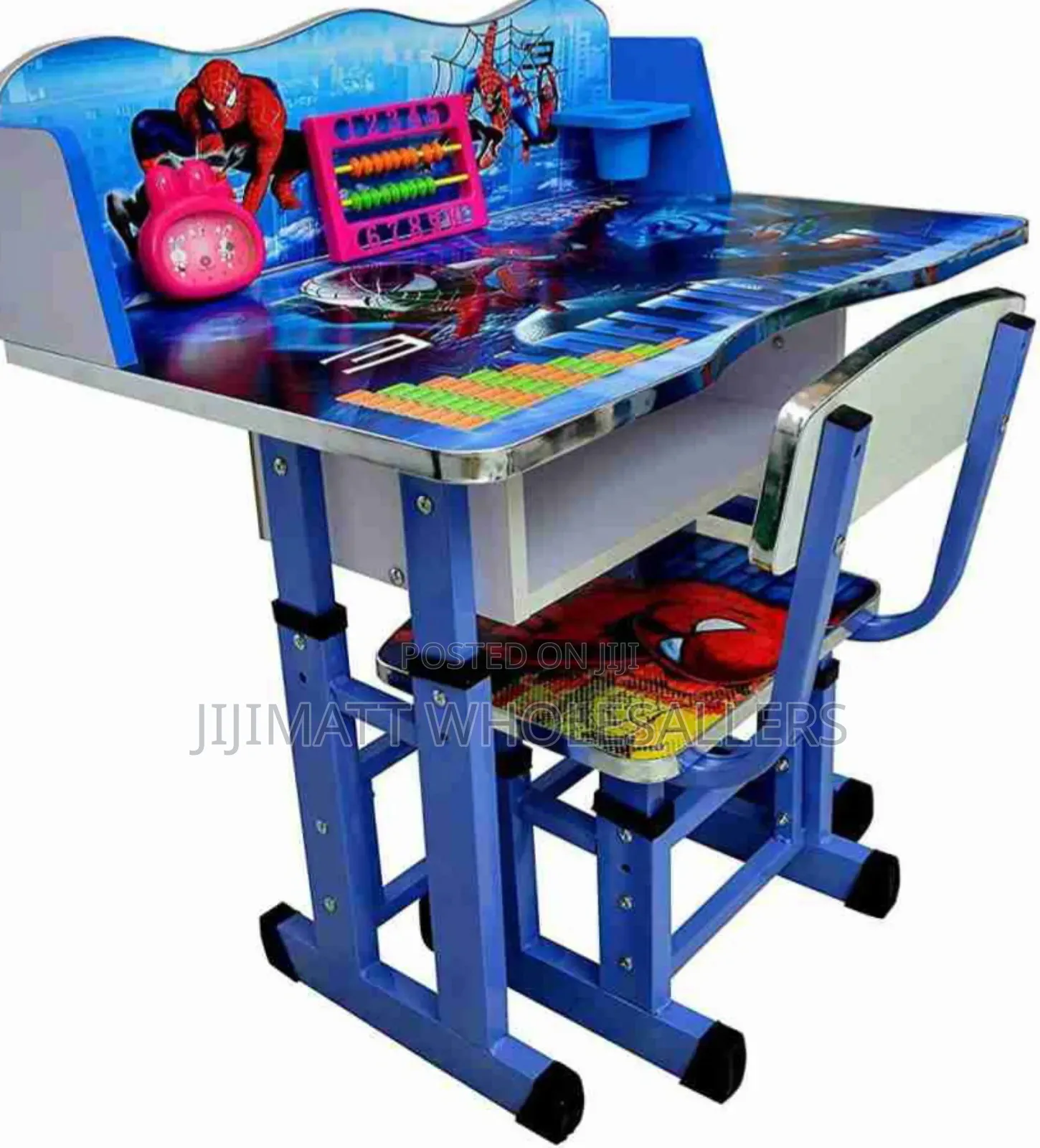 Kids Study Desk// Adjustable Kids Study Table Desk Blue.