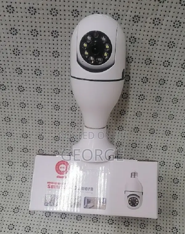 Live View IP Security Camera V380 LED Bulb PTZ Dual Camera